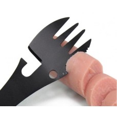 Туристичний набір столових приладів 5 в 1 похідна дорожня Ложка Вилка Ніж кишенькова відкривачка для консервів