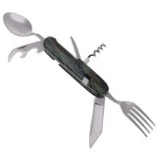Ніж складаний з вилкою та ложкою Khaki